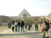 tourists at the pyramids